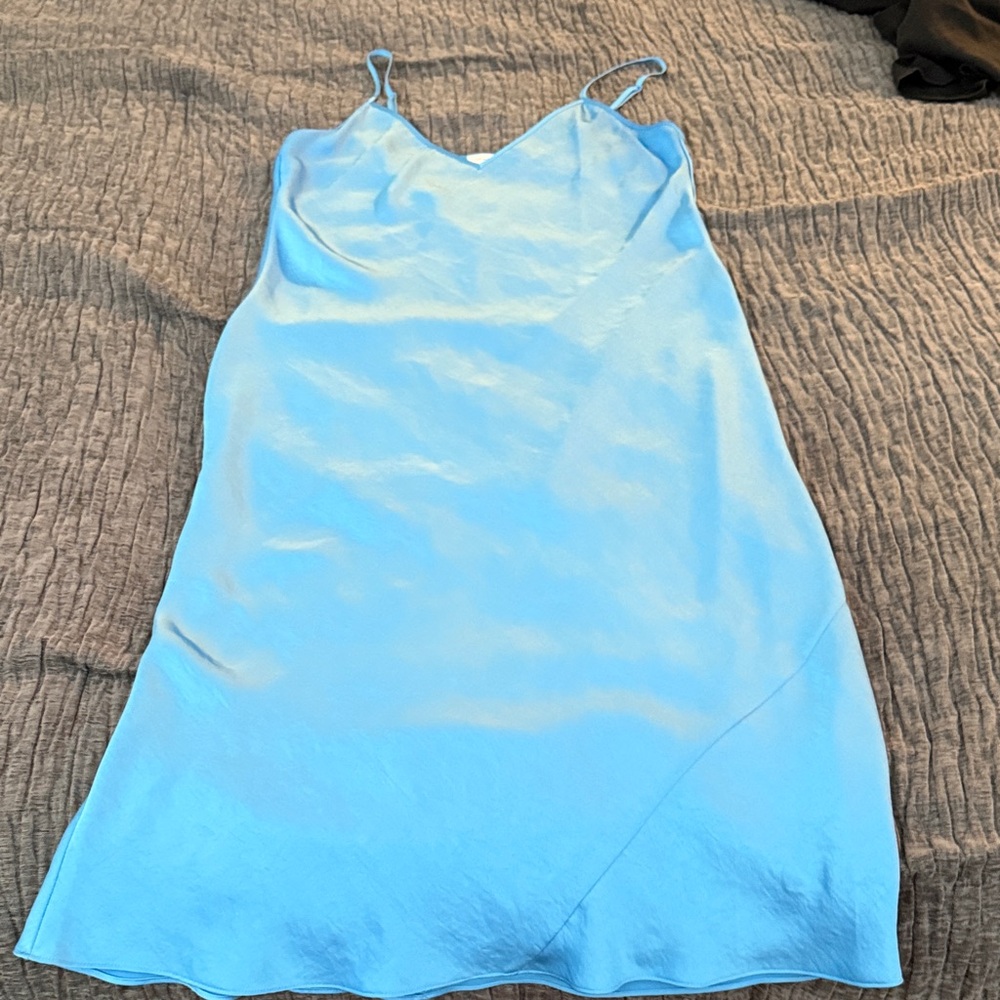 Aritzia Blue Slip Dress